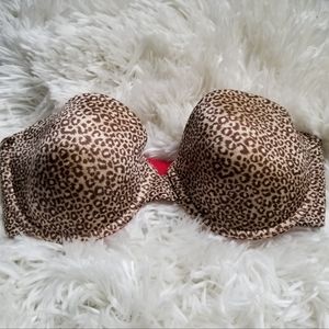 Maidenform Leopard Print Half Bra 34D NEW